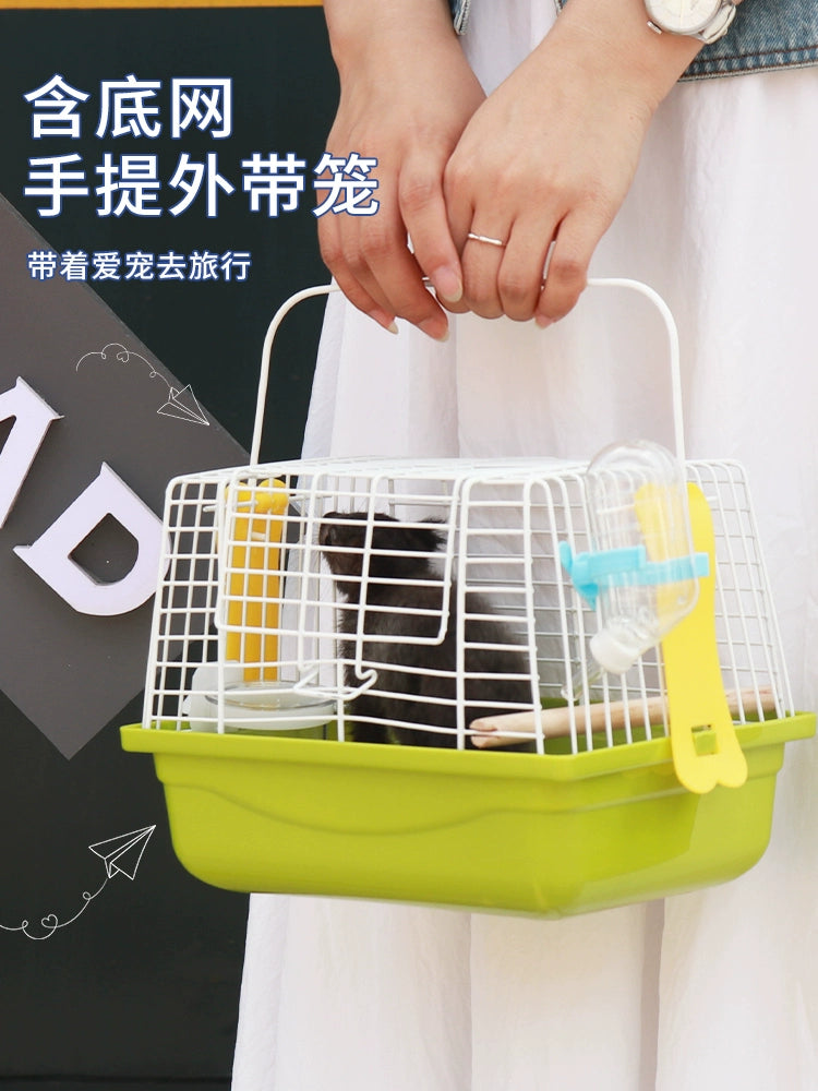 Sugar Glider Cage Outer Cage Heattech Diaper Bag Bear Hamster Supplies Flower Branch Squirrel Special Wire Cage for Going out