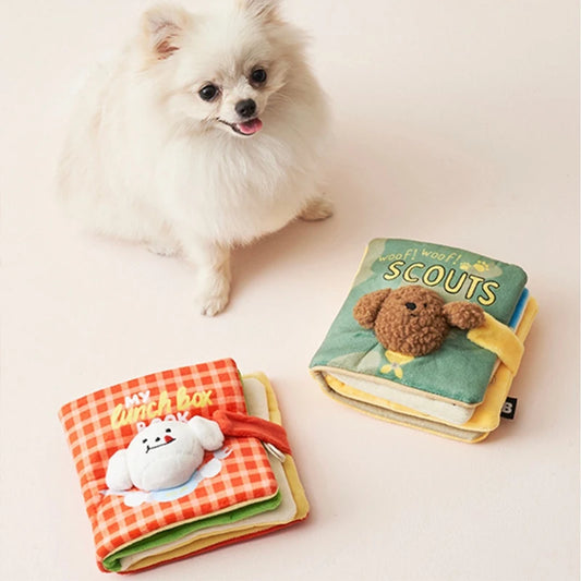 Dog Snuffle Mat Book, Pet Feeding Mats, Puppy Sniffing Pad, Interactive Puzzle Toys for Pets, Cats and Dogs