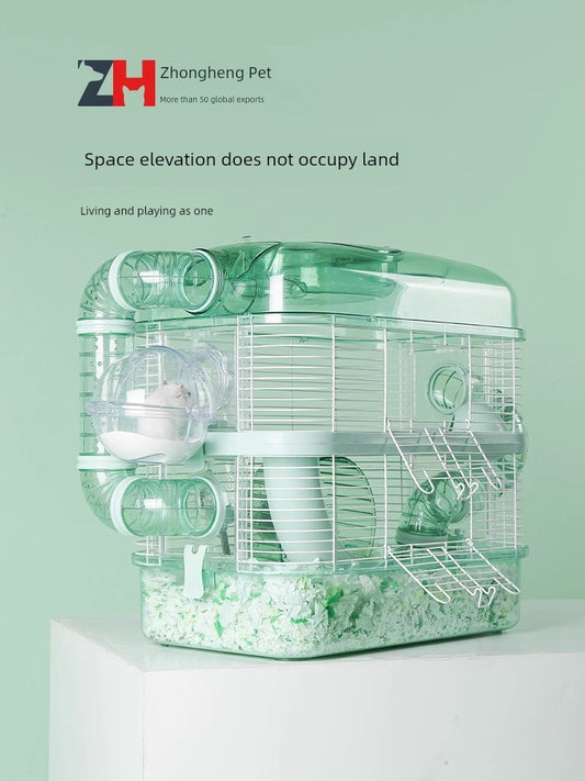 Hamster House Luxury Dual-Layer Base Cage