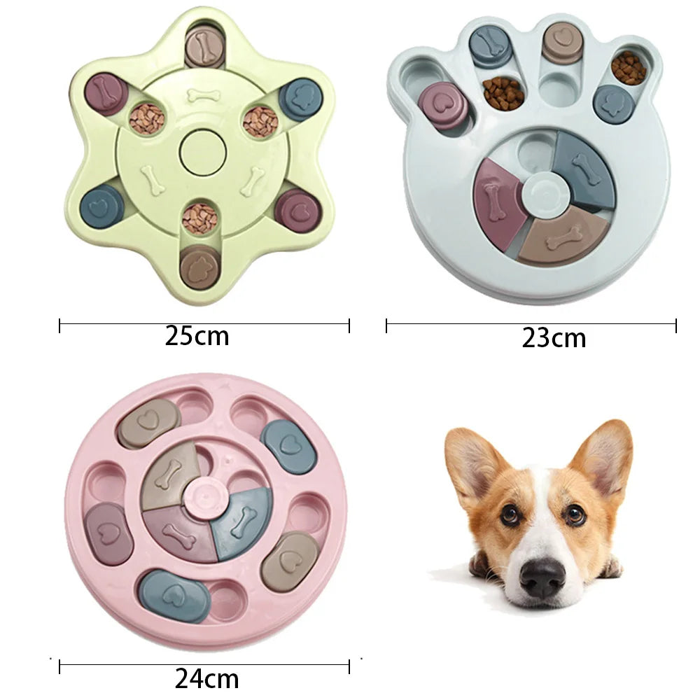 Dog Puzzle Toys Slow Feeder Interactive Increase Puppy IQ Food Dispenser Slowly Eating Non Slip Bowl Training Game Pet Cat Toys