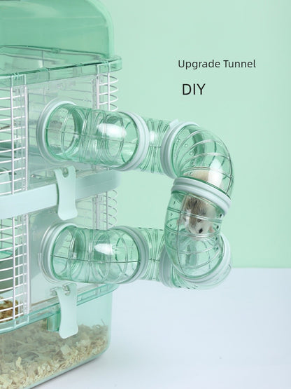 Hamster House Luxury Dual-Layer Base Cage