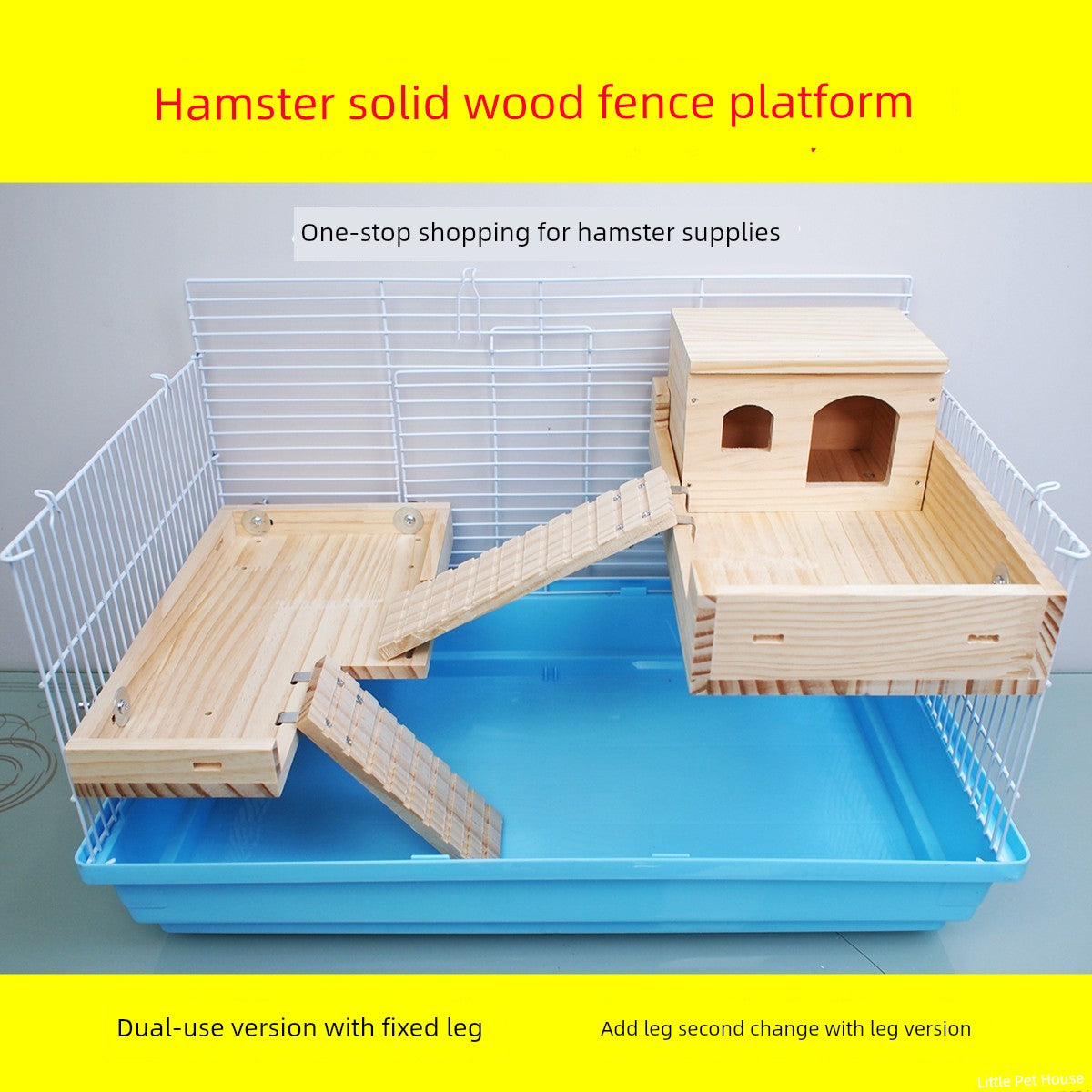 Wood Second Floor Landscaping Supplies Shelter Djungarian Hamster Nest