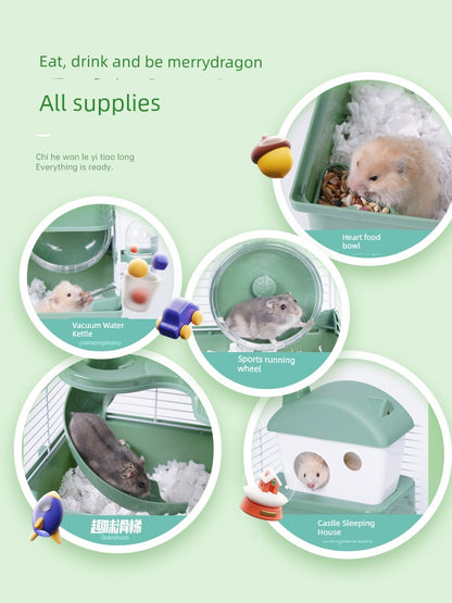 Pet Shangtian Hamster House Double-Layer Complete Special Cage