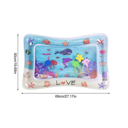 Water Play Mat For Cats Water Mat For Cat And Dog Thickened Water Sensory Playmat With Fish For Pet Play Water Sensory Pad For