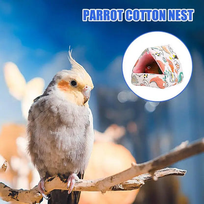 Parrot Warm Bed Warm House durable Hammock Hut Tent Bed Hanging Cave Plush Cushion For Lovebirds Parakeets Plush Cushion