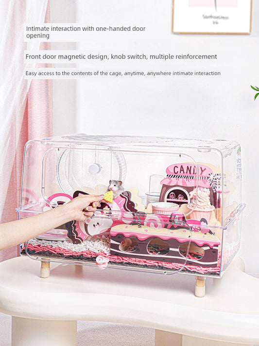 Carnot Transparent Small TV Luxury House Special Cage