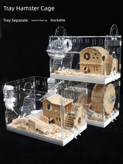 Special Acrylic Double-Layer Luxury Full Set Cage